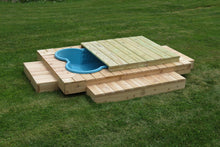 Sun Deck Pool Cover for our Deluxe and Simple Bone Pool™️and Paw Pool™️ Deck Designs by One Dog One Bone™️